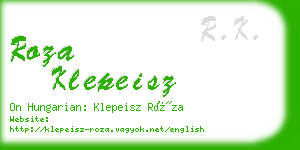 roza klepeisz business card